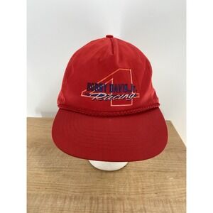 Vintage Bobby Davis Jr. Racing Hat Cap #4 Snapback  Rope Hat